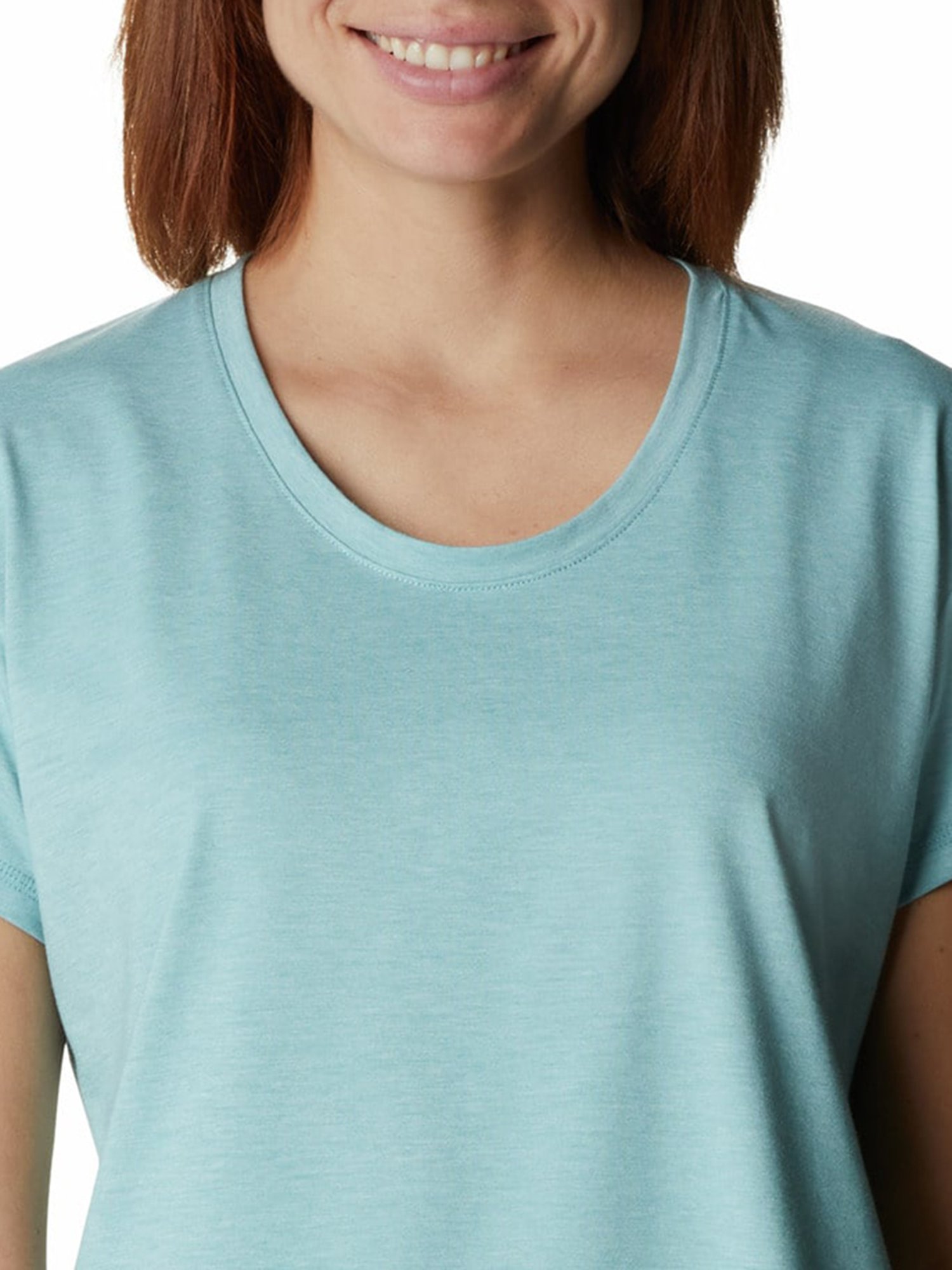 Columbia Turquoise Sun Trek Crew T-Shirt