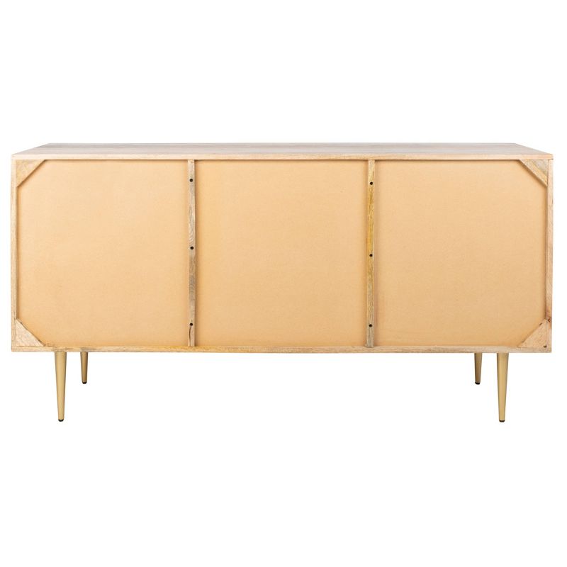 Titan Gold Inlayed Cement Sideboard Natural - Safavieh