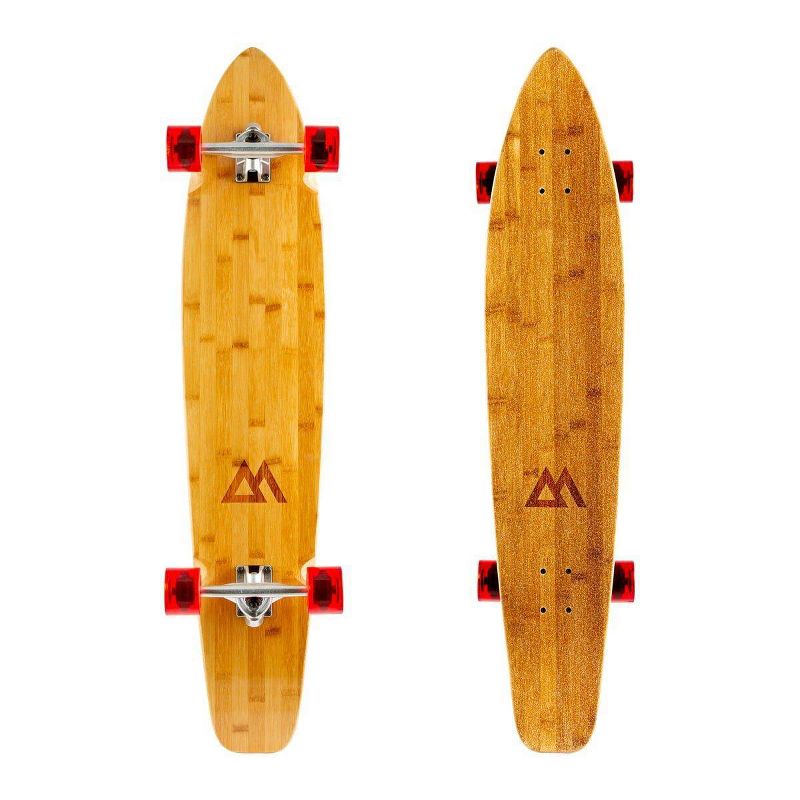 Magneto Boards 44" Kicktail Cruiser Skateboard - Red
