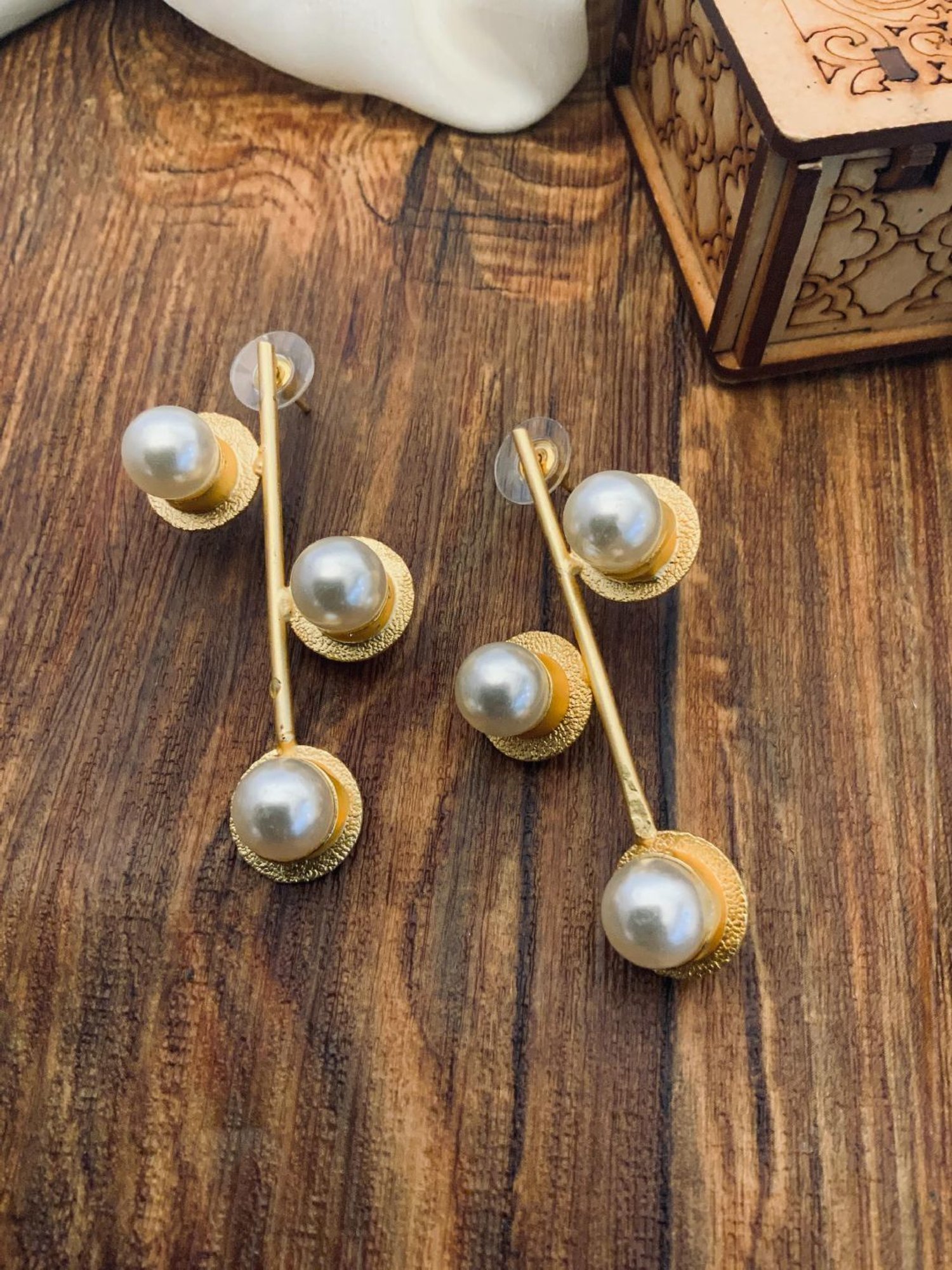 Abdesigns Classic Gold-Plated Earrings