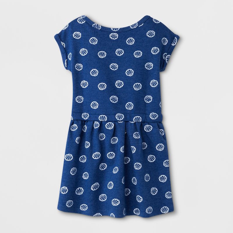 Toddler Girls' Peppa Pig Short Sleeve Drawstring Dress - Blue 4T