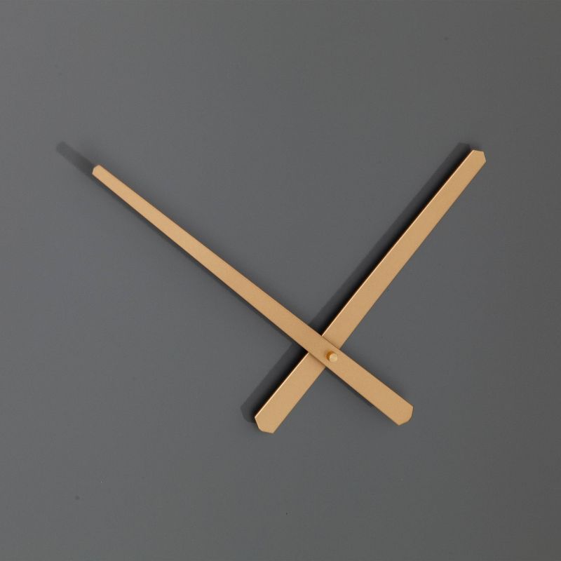 25" x 25" Pisto Decorative Wall Clock Gray - Southern Enterprises