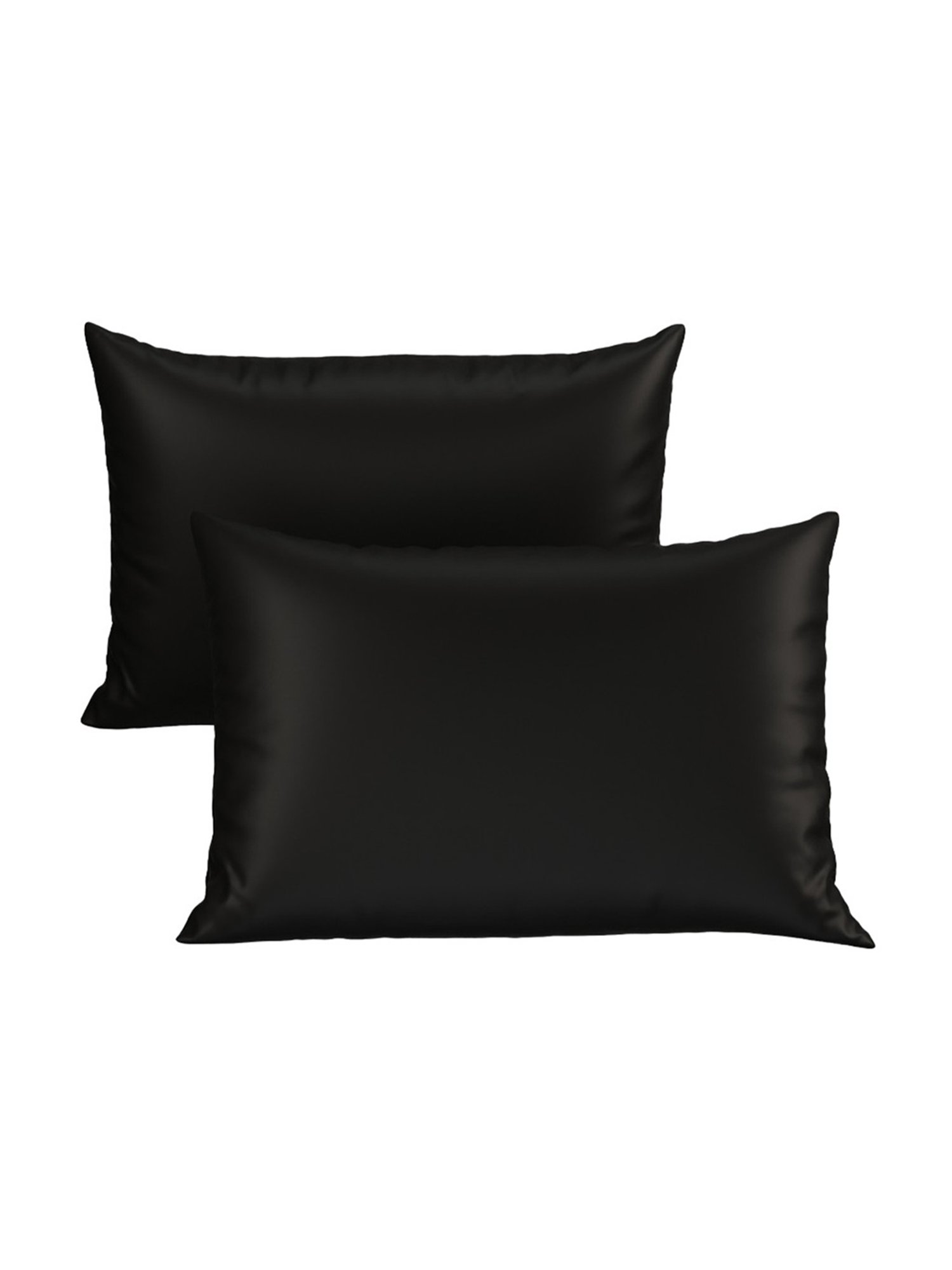 Stoa Paris Date Night Collection Black Polyester 300 TC Pillow Covers - Set of 2