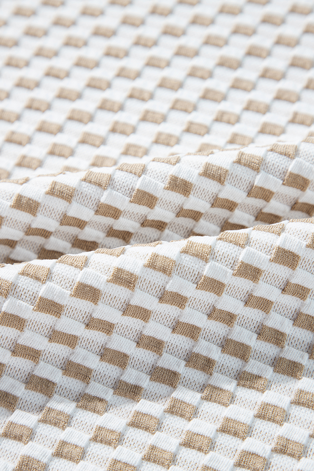 Skobeloff Textured Ruffle Split Top and Drawstring Shorts Set