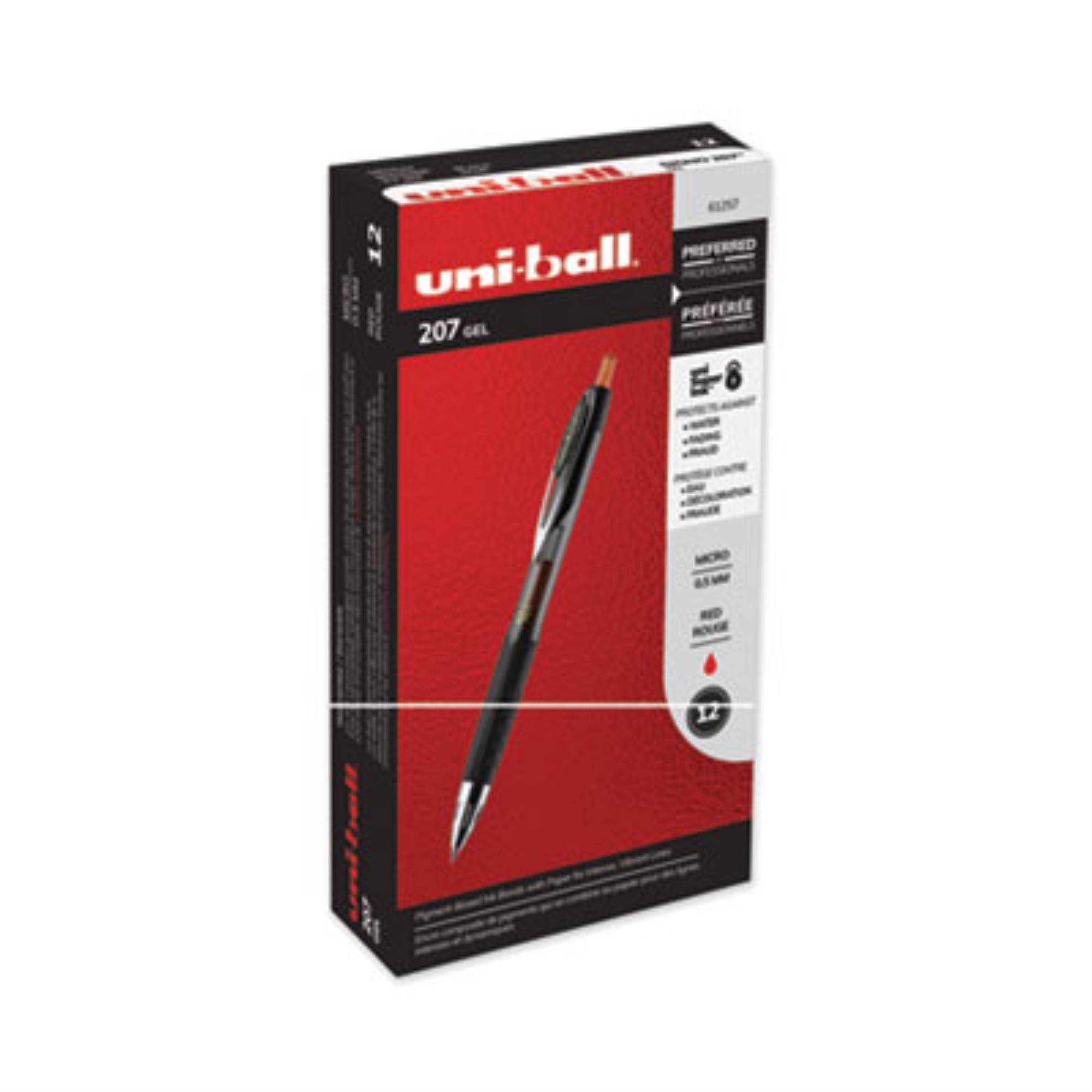 uni-ball Signo 207 Retractable Gel Pen ,PEN,UNI-BALL 207 GEL,RD