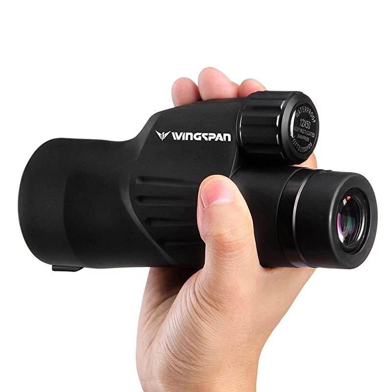 Explorer High Powered 12X50 Monocular. Bright and Clear. Single Hand Focus. Waterproof. Fog Proof. for Bird Watching, or Watching Wildlife. Daytime Use. Formerly Polaris Optics