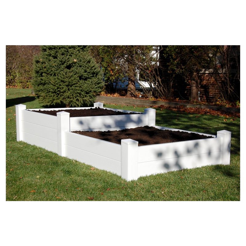 4' x8' Split Level Rectangular Planter Bed - Dura-Trel