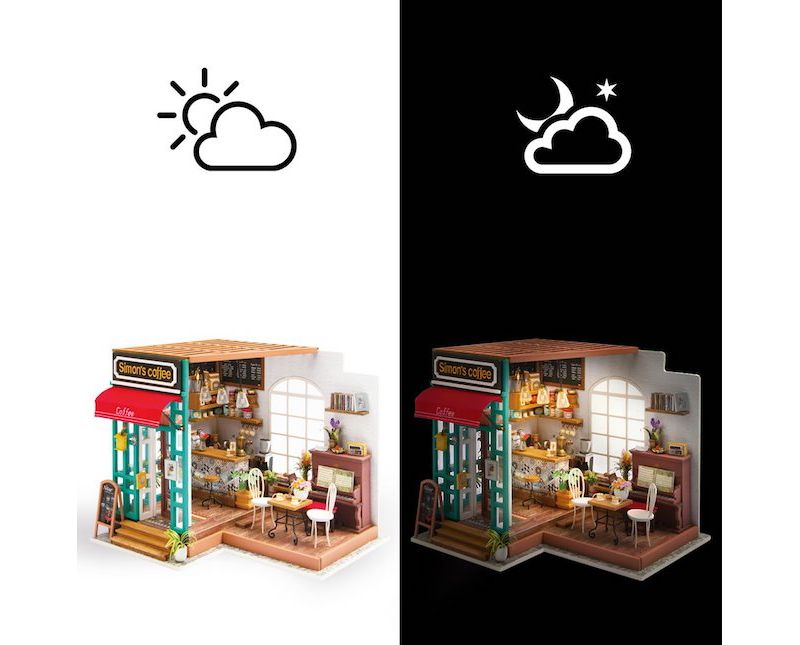  Fat Brain Toys DIY Miniature Model Kit: Simons Coffee Shop FB291-1