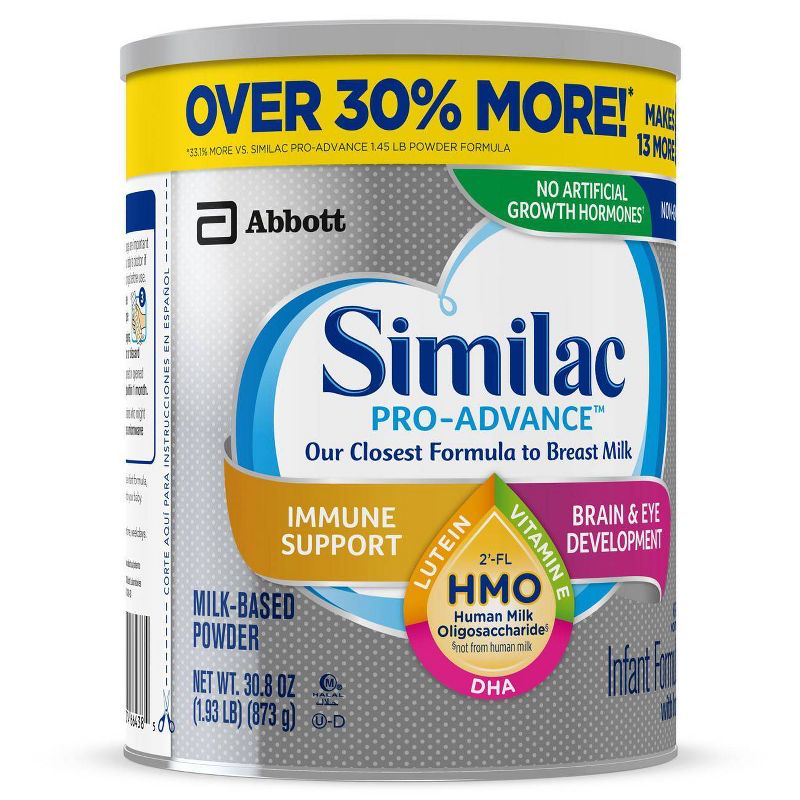 Similac 4pk Pro-Advance Milk-Based Powder - 123.2oz
