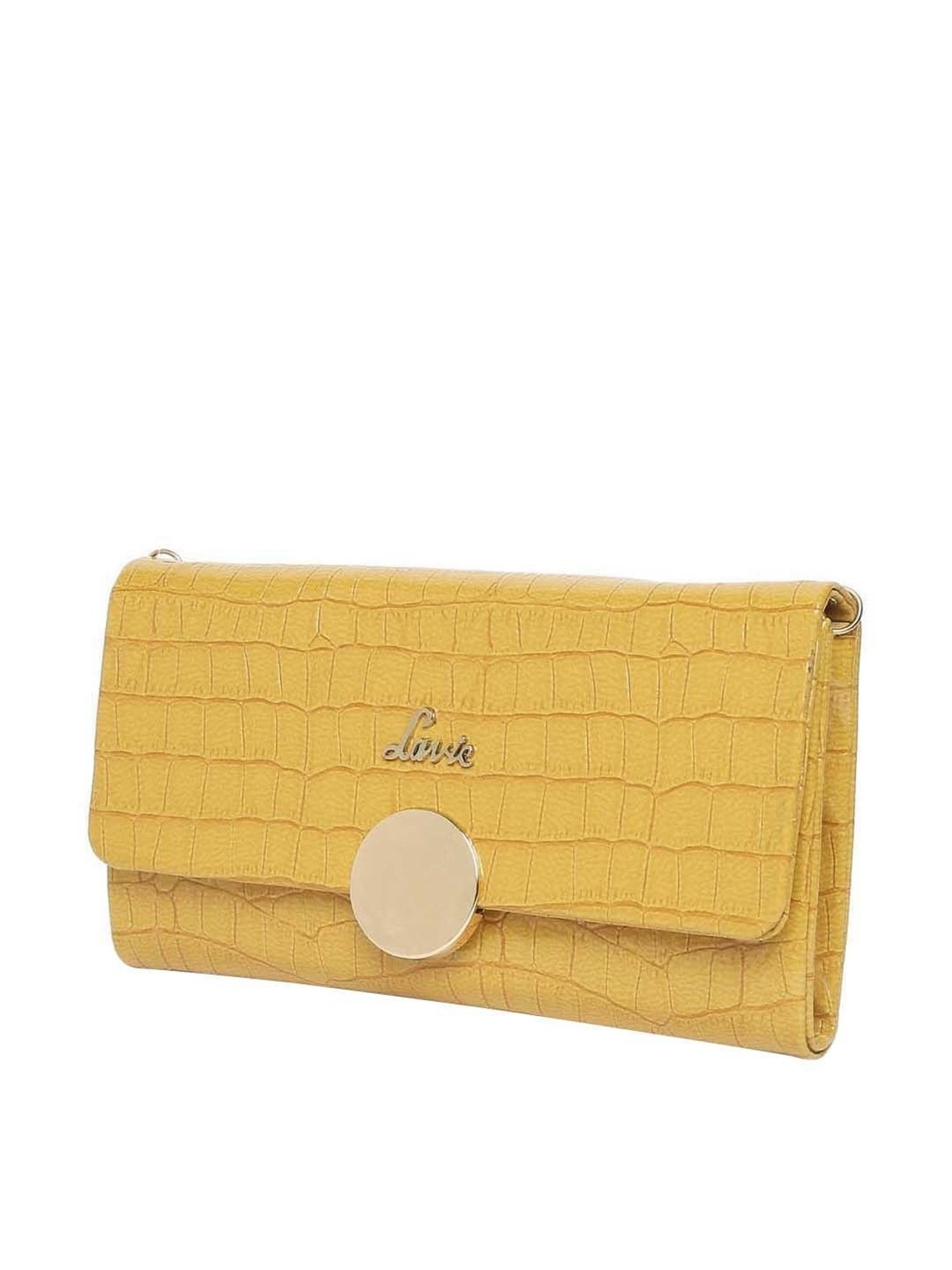 Lavie Ocher Textured Medium Sling Handbag