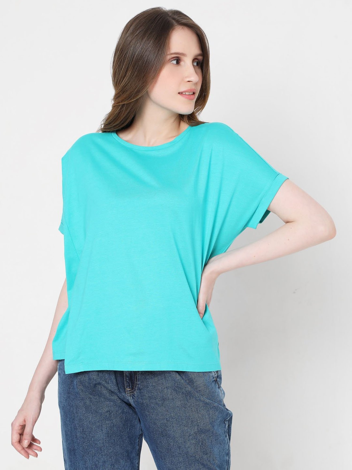 Vero Moda Blue Regular Fit T-Shirt