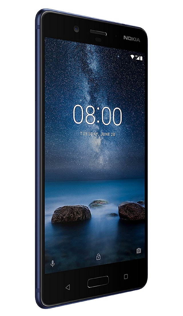 Nokia 8 64GB (No CDMA, GSM only) Factory Unlocked 4G/LTE Smartphone - Tempered Blue