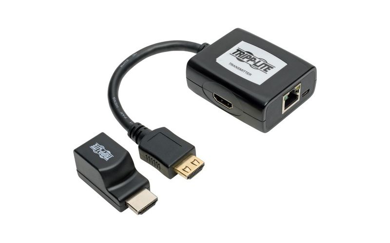 Tripp Lite HDMI over Cat5/Cat6 Extender Kit, Power over Cable, 1080p @ 60 Hz, TAA - 1 Input Device - 1 Output Device - 100 ft Range