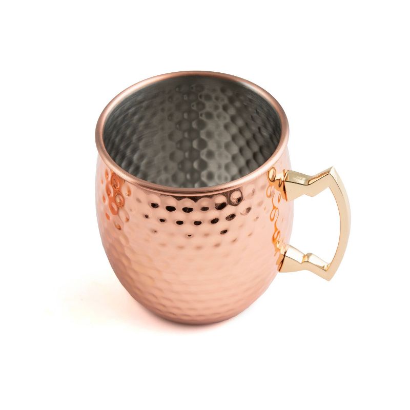 Cambridge Silversmiths 19.5oz 4pk Copper Hammered Moscow Mule Mugs