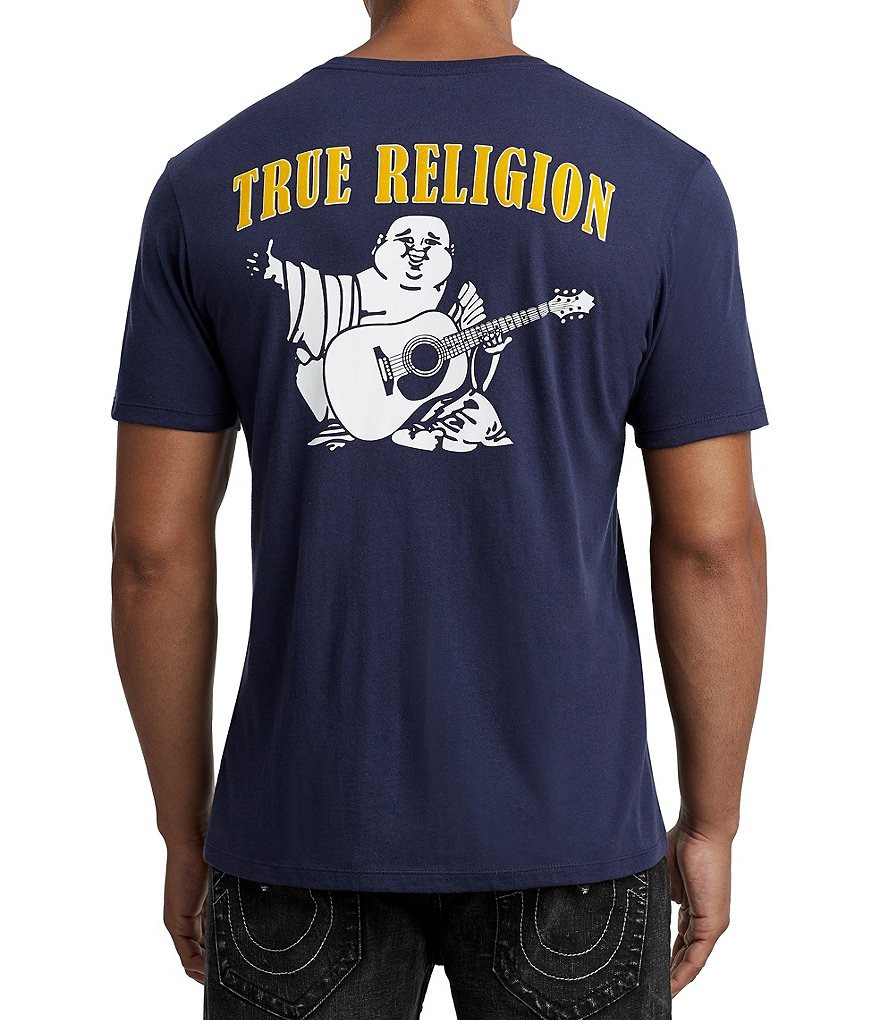 True Religion Buddha Logo Crew Neck Short-Sleeve Graphic T-Shirt