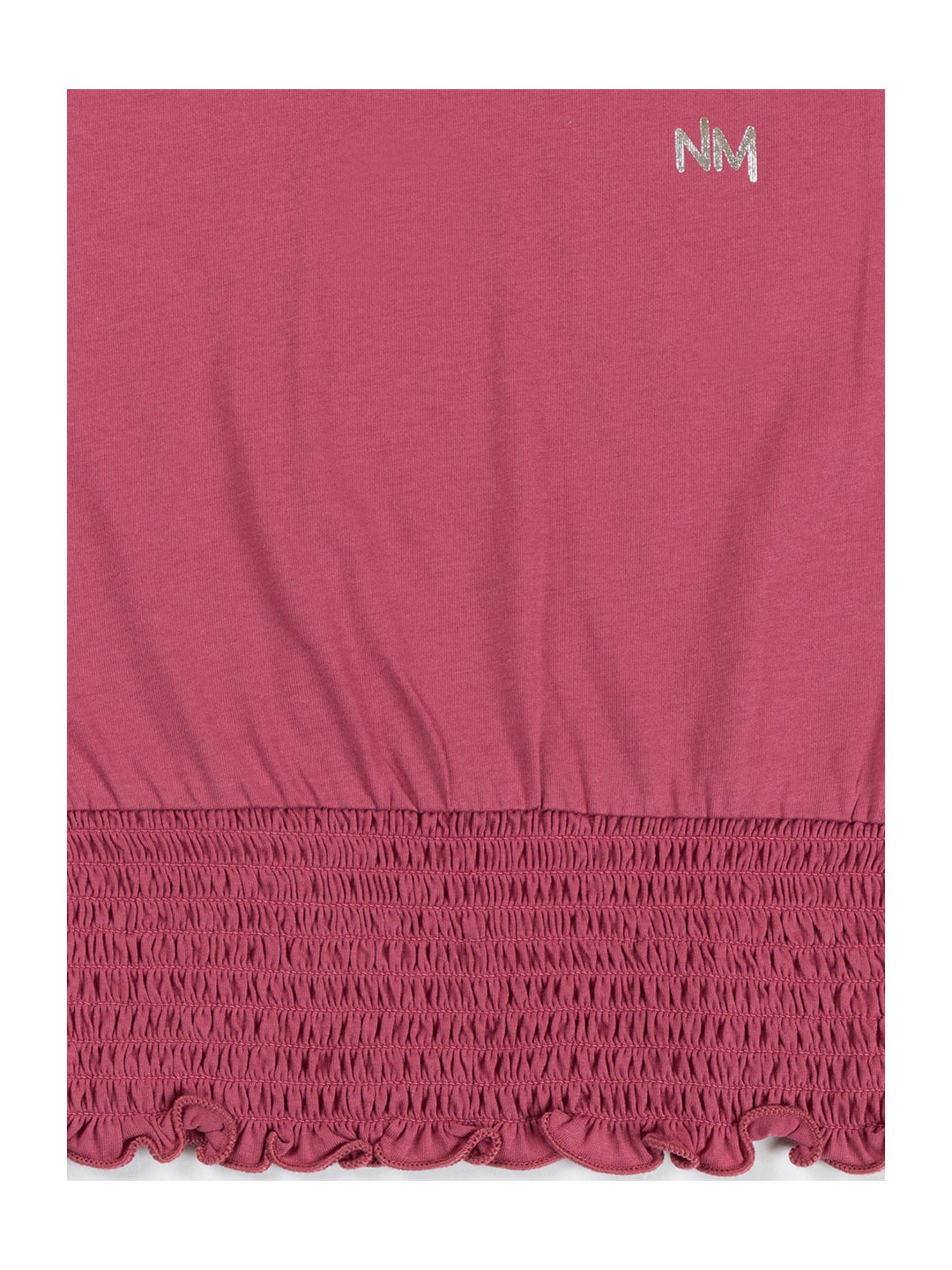 NINS MODA Kids Dusty Pink Solid Crop Top