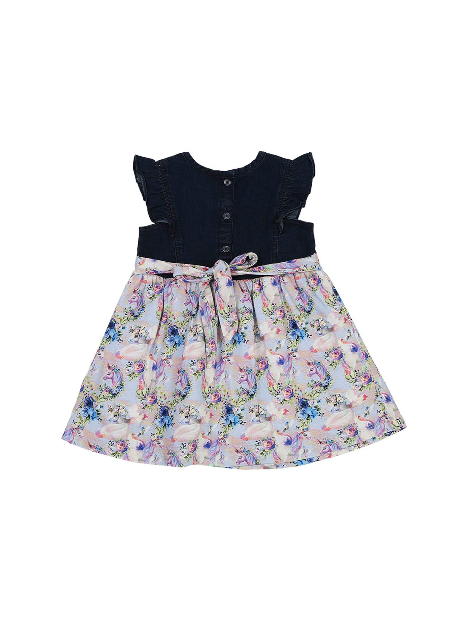 Mee Mee Kids Blue Printed Dress