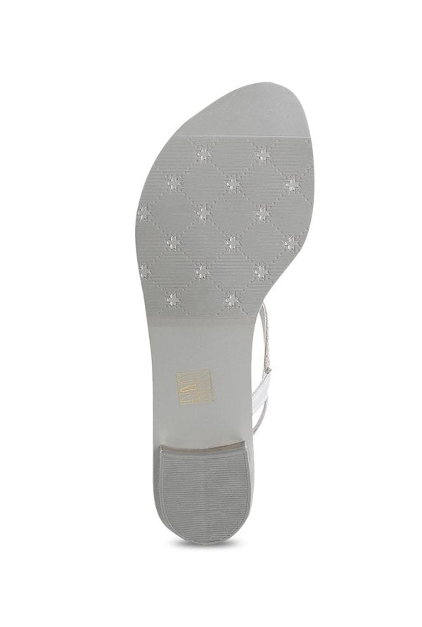 Metro Women's Silver T-Strap Sandals