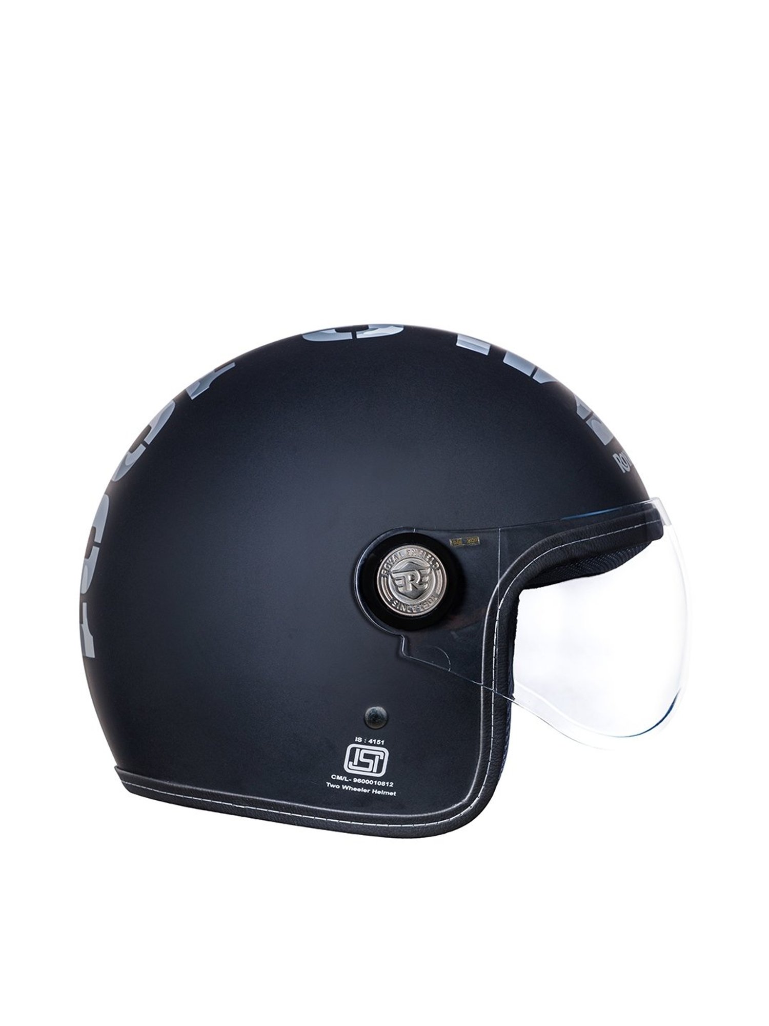 Royal Enfield Chopper Open Face MLG Helmet Matt Black XL