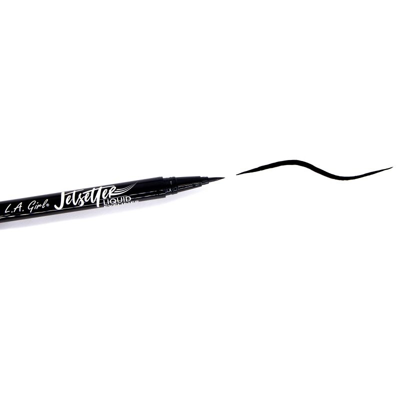 L.A. Girl Brush Jetsetter Liquid Eyeliner - Black - 0.034 fl oz