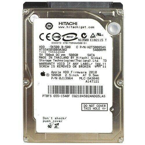 500GB Internal 5400 RPM 2.5" Hard Drive Multiple Major Brands - Tested Working!