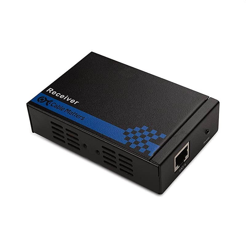 Receiver Box for HDMI Extender Over Ethernet (HDMI Over Ethernet, HDMI Over TCP/IP) up to 300 Feet
