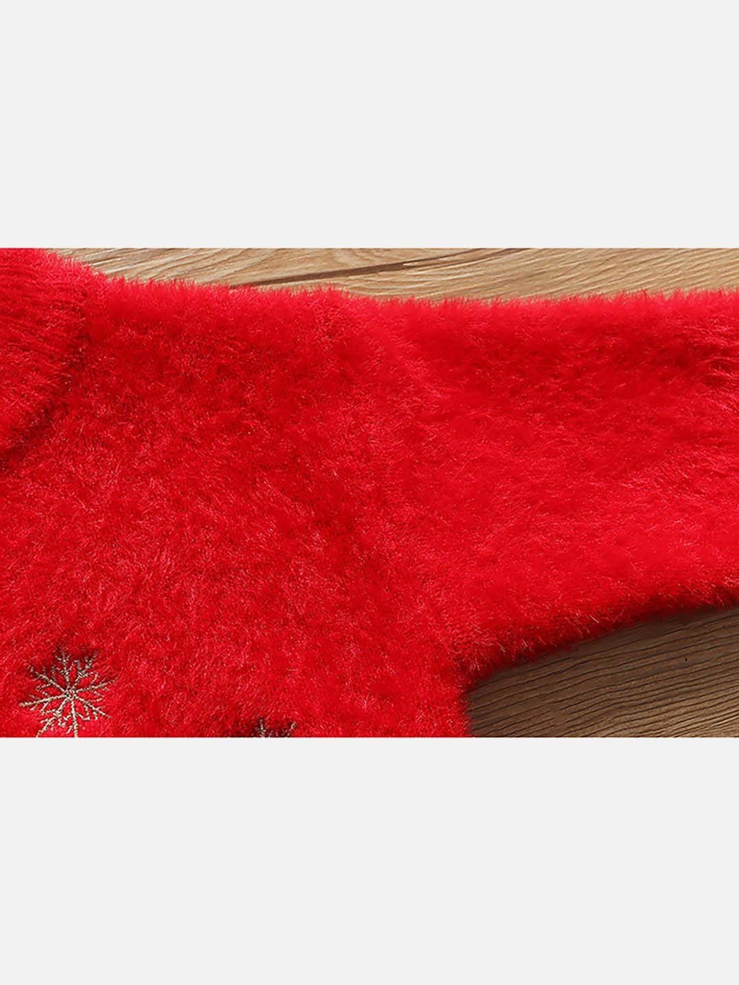 Little Surprise Box Kids Red Embroidered Full Sleeves Sweater