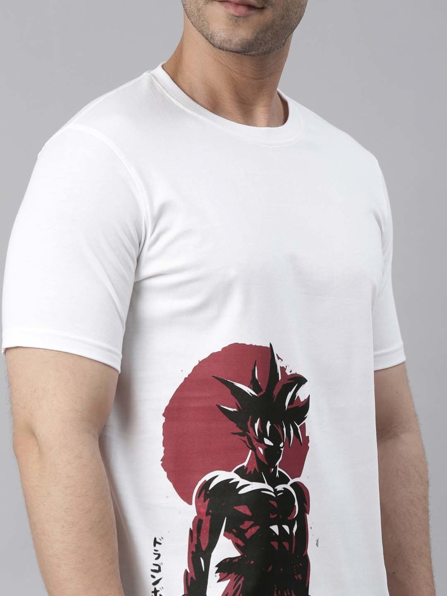 Bushirt White Cotton Crew T-Shirt