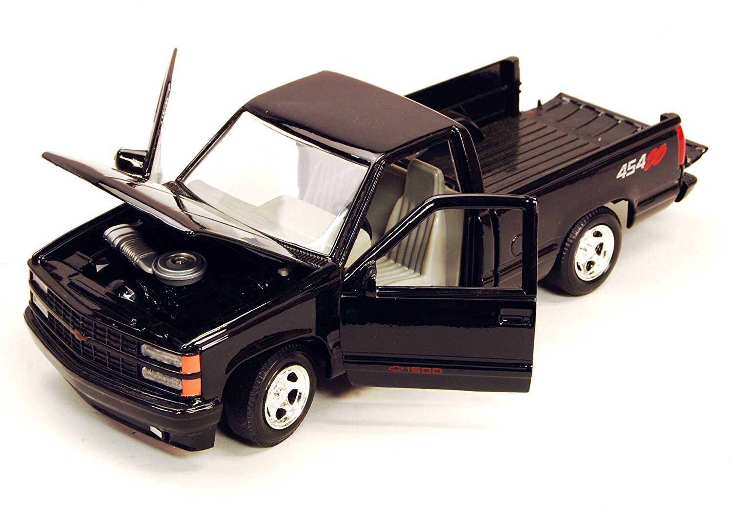 1992 Chevrolet 454 SS Pickup Truck Black 1/24 Diecast Model Car by Motormax