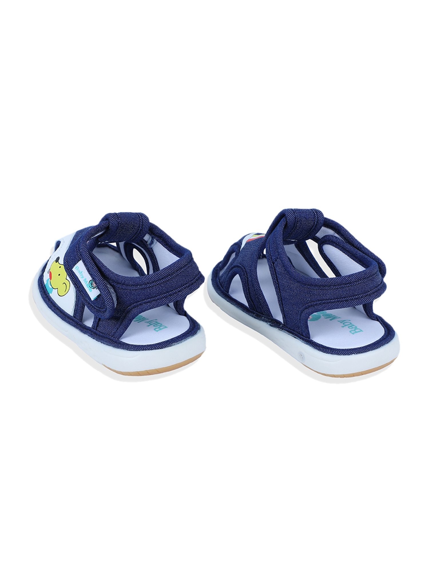 Baby Moo Kids Navy & White Floater Sandals