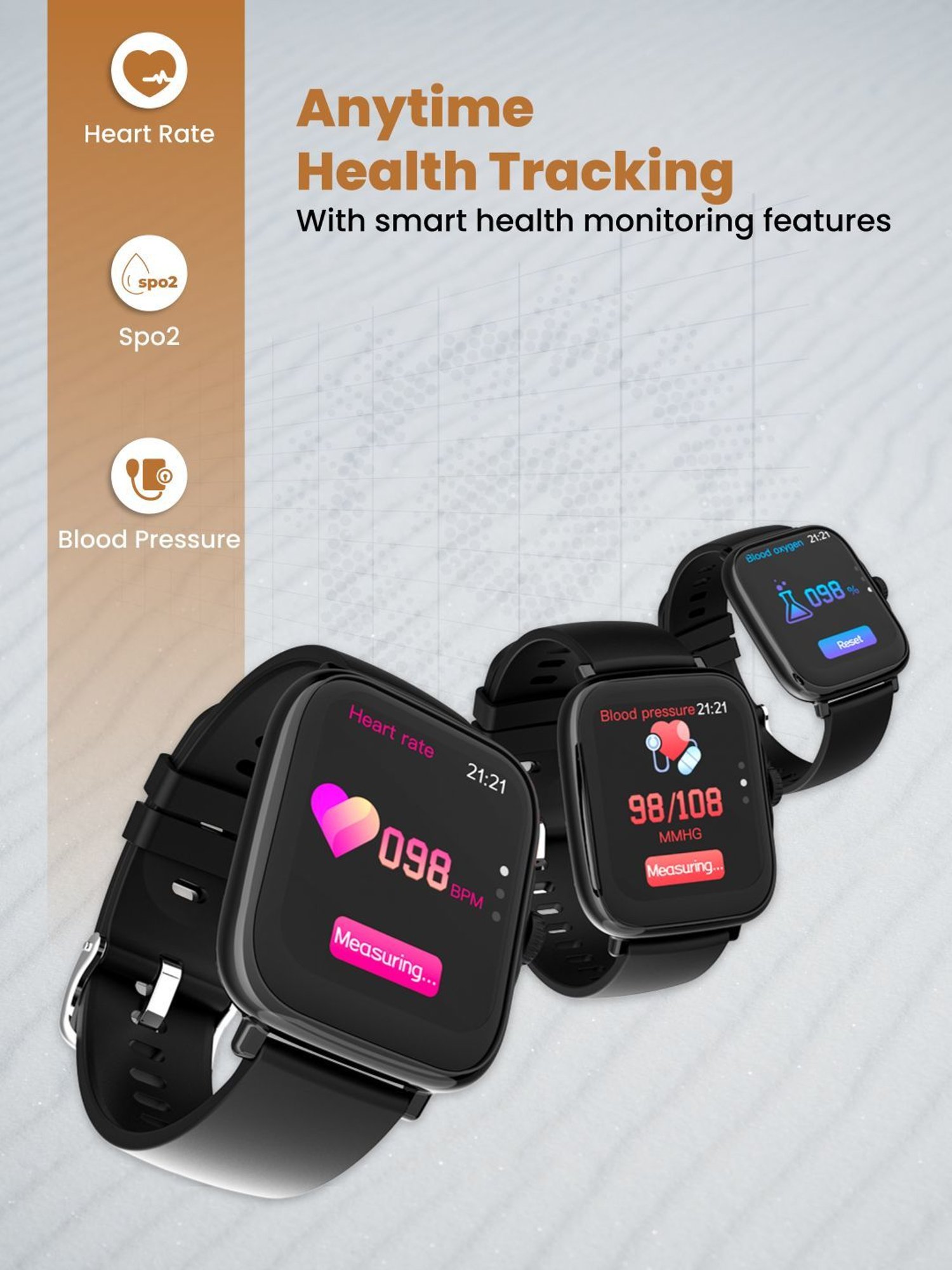 I Kall W1 Smartwatch (Black)