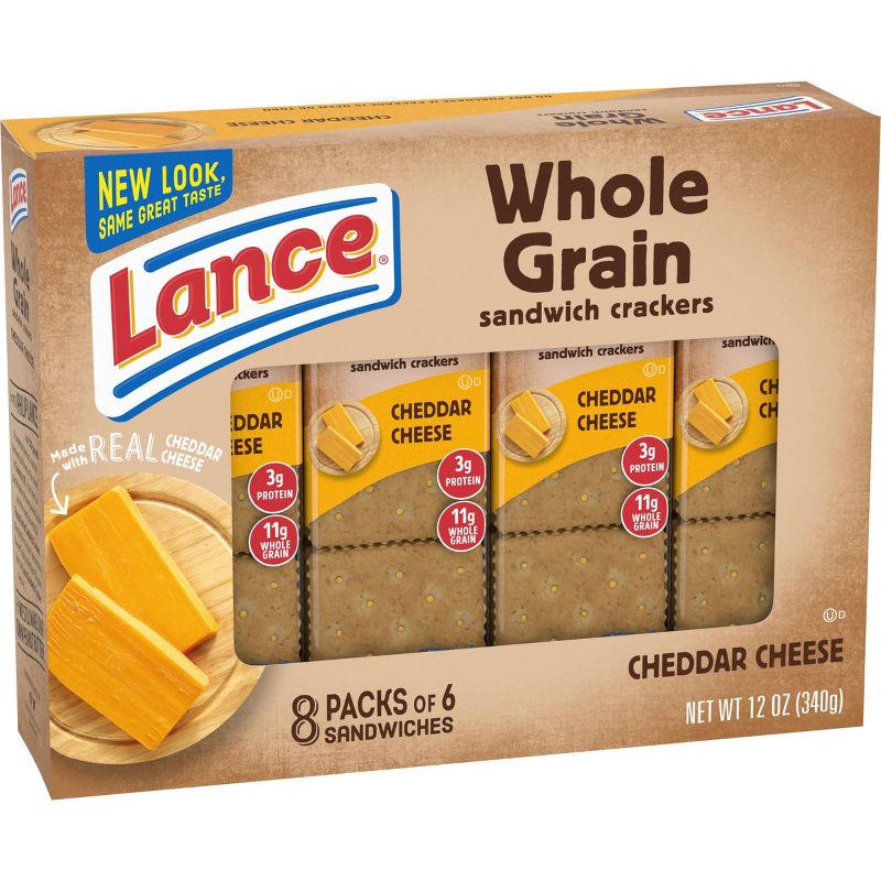 Lance Real Cheddar Cheese Whole Grain Cracker Sandwiches - 12oz