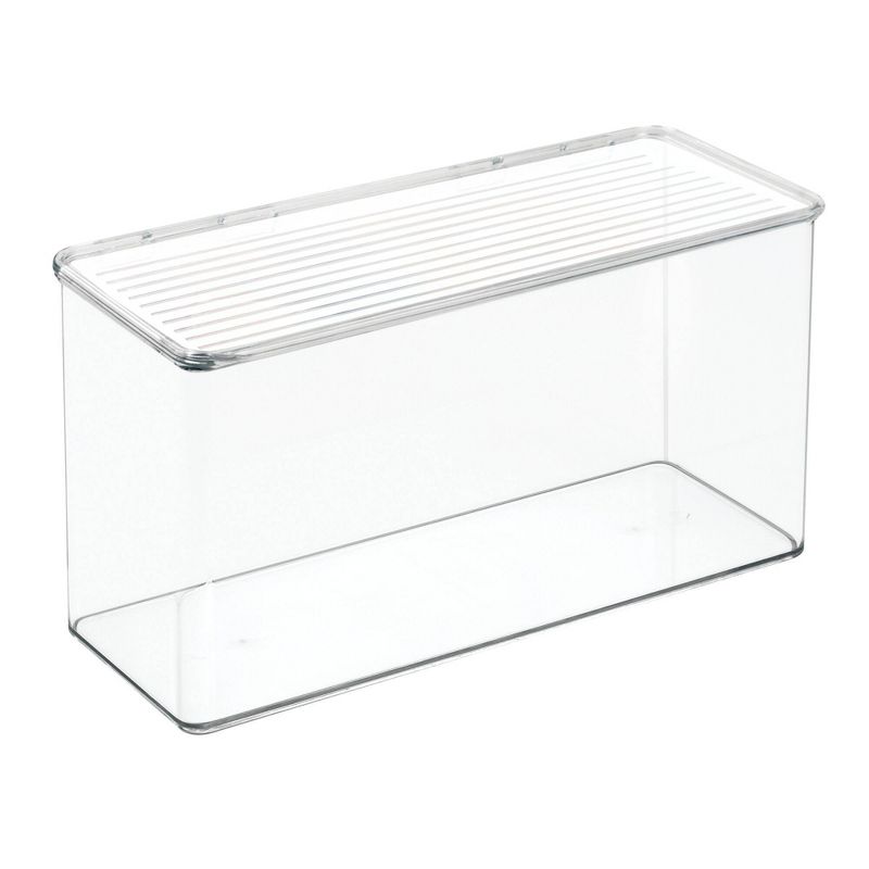 iDESIGN 5.5"x13.3"x7" Kitchen Binz Stackable Box Clear