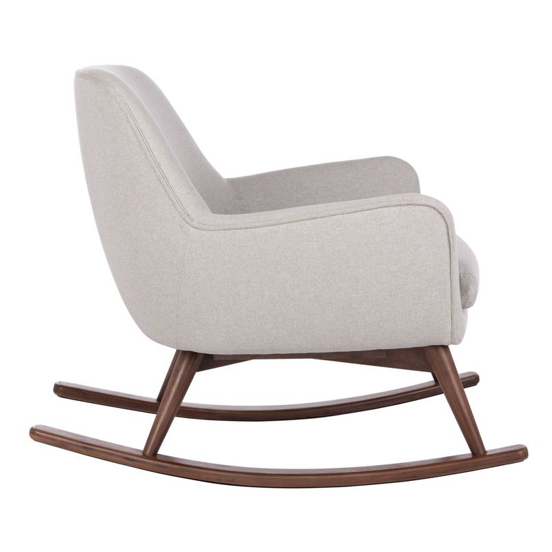 Wooden Rocking Chair Brown - Benzara