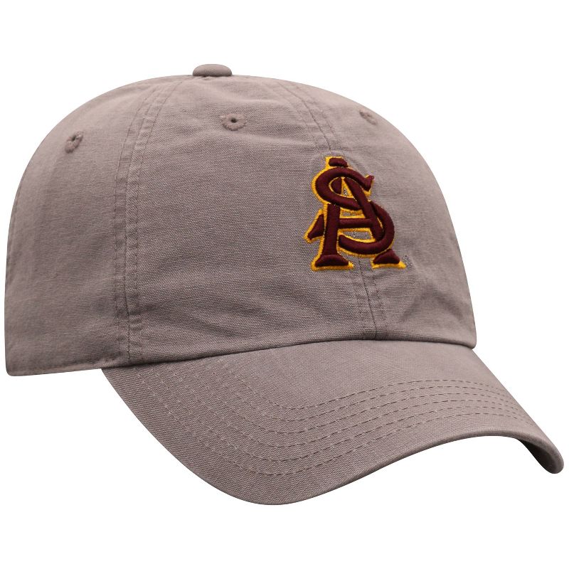 NCAA Arizona State Sun Devils Men's Gray Garment Washed Canvas Hat