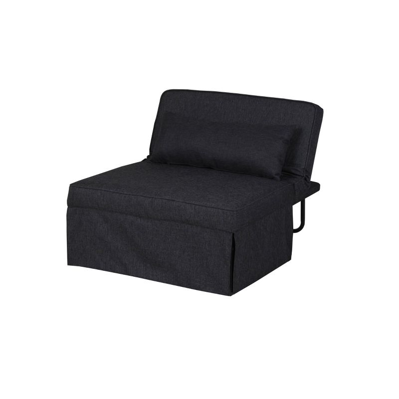 Twin Serta Marina Convertible Ottoman Charcoal Gray - Lifestyle Solutions