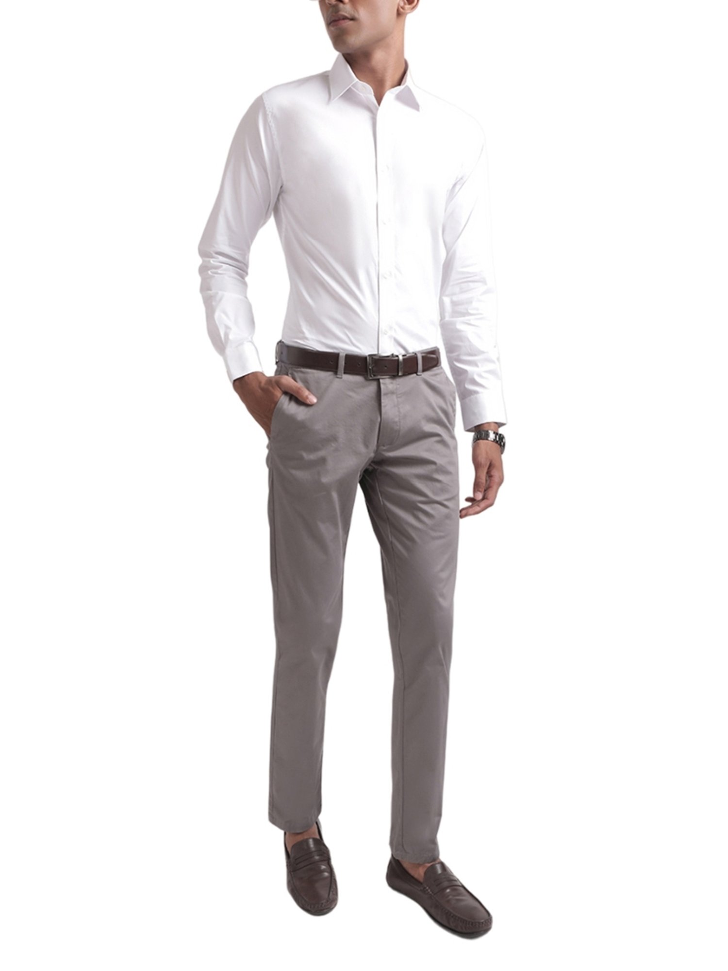 Matinique White Slim Fit Shirt