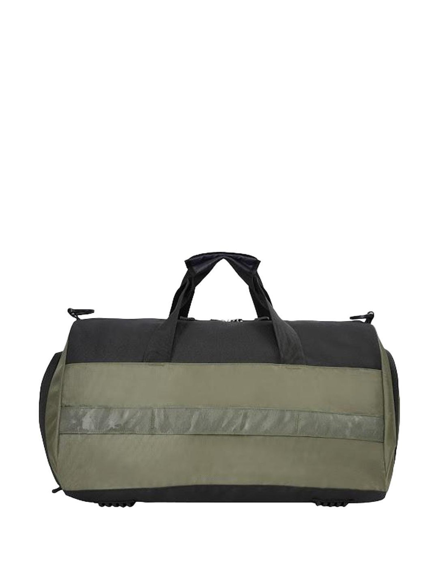 Aeropostale Granger Olive Green & Black Polyester Color Block Duffle Bag