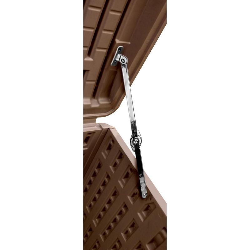 Resin Wicker Deck Box 73 Gallon - Brown - Suncast