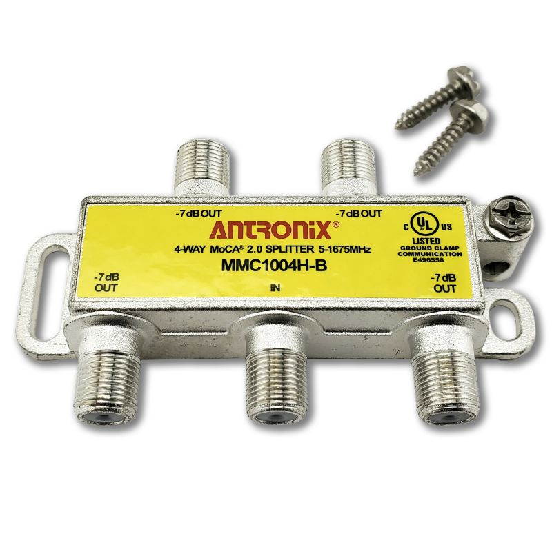 3 way antronix mmc1003hb 51675 mhz moca 2.0 splitter for frontier formerly verizon fios