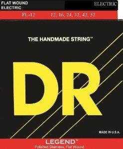 DR Legend Polished Flatwound - Lite - Electric Guitar Strings