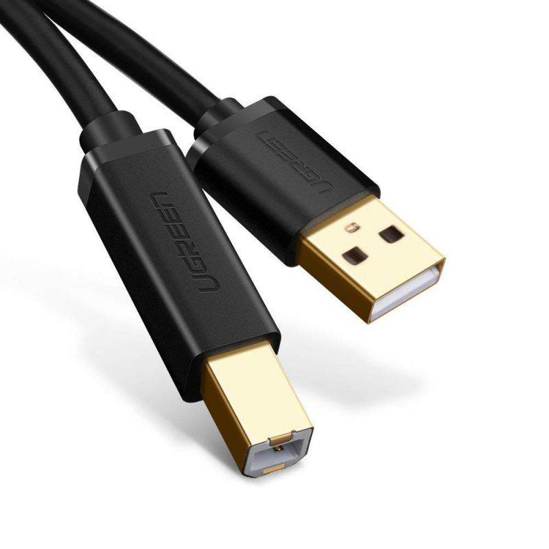 Wanmingtek USB 2.0 Print Cable USB 2.0 Type A Male To B Male Sync Data Scanner USB Printer Cable for HP Canon Epson Printer-16 Feets