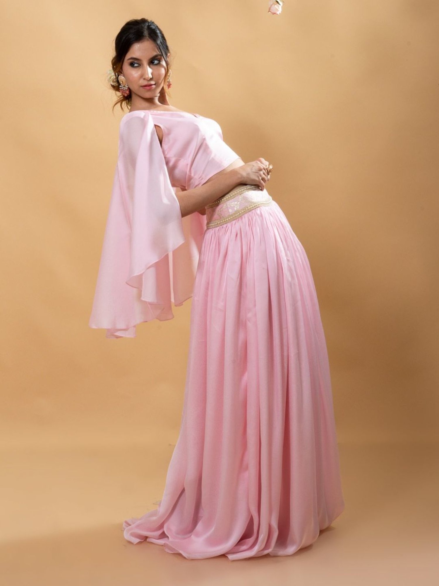 Monk and Mei Sitara Multi Roshni Silk Lehenga Set