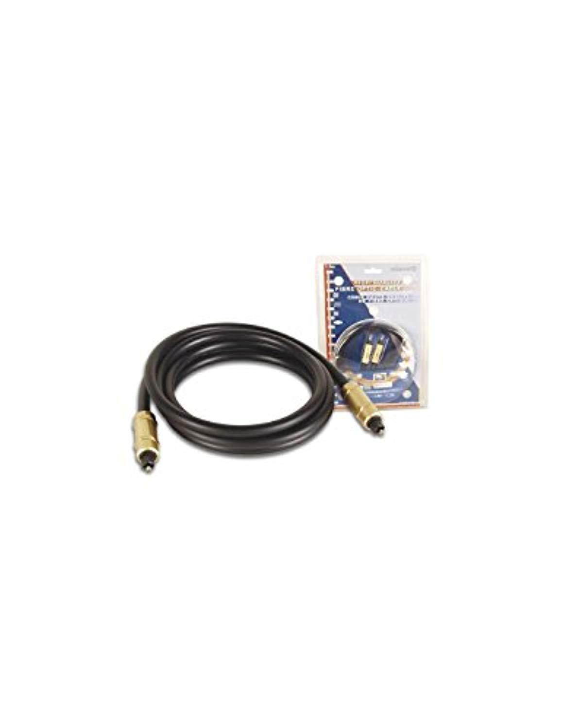 VELLEMAN AVW145 GLASS FIBRE OPTIC CABLE, 2 x TOSLINK MALE (4.92")