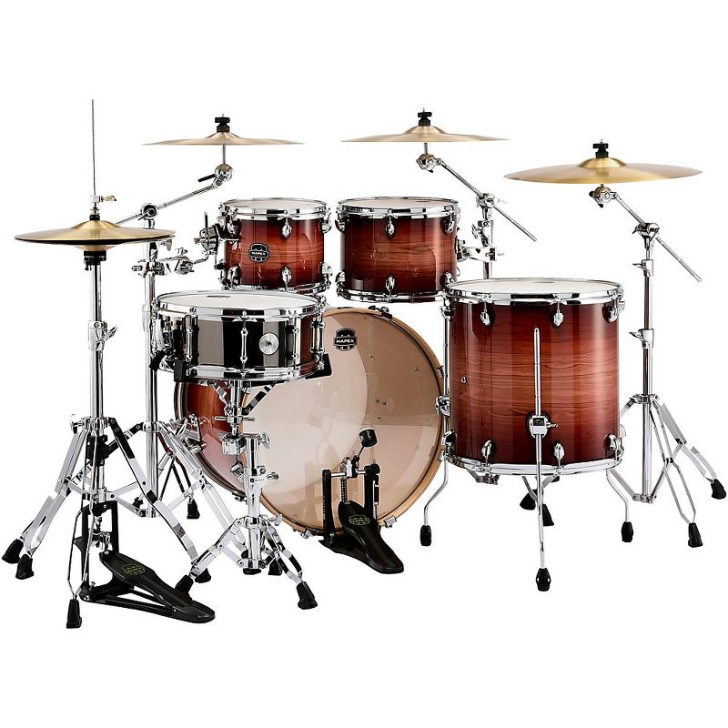 Pearl Export New Fusion 5-Piece Drum Set with Hardware Mirror Chrome