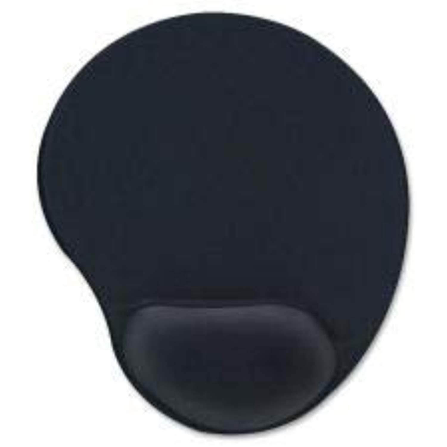 Compucessory Gel Mouse Pad - 9" x 10" x 1" Dimension - Black - 55151