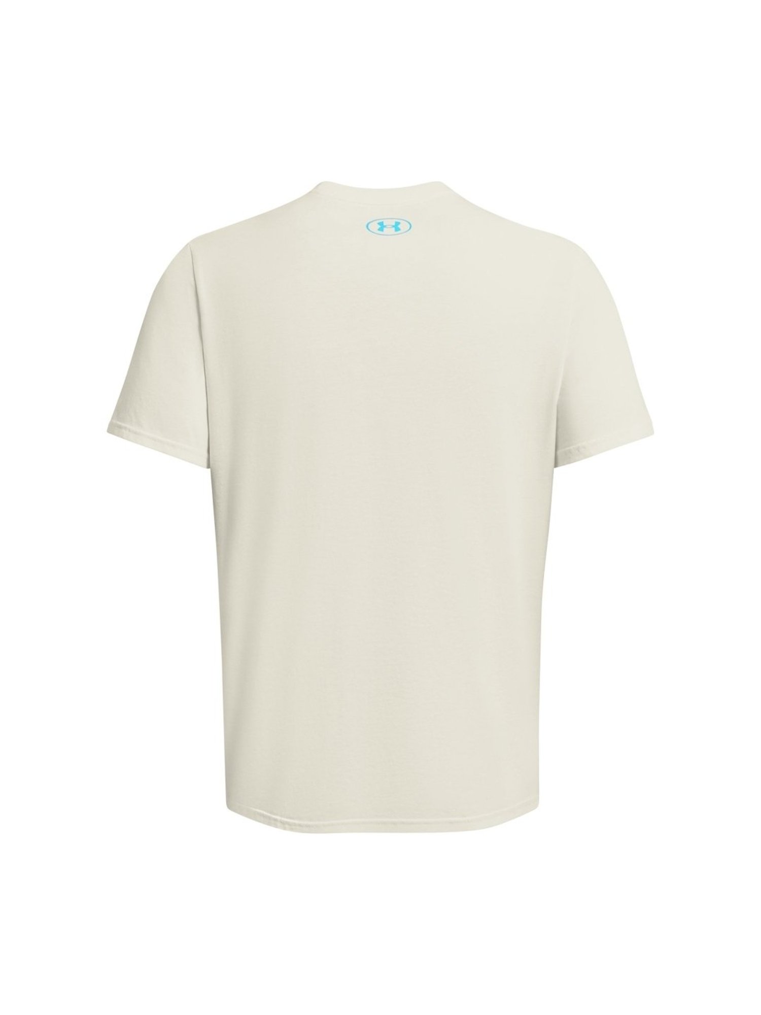 Under Armour White Cotton Slim Fit Logo Printed T-Shirt