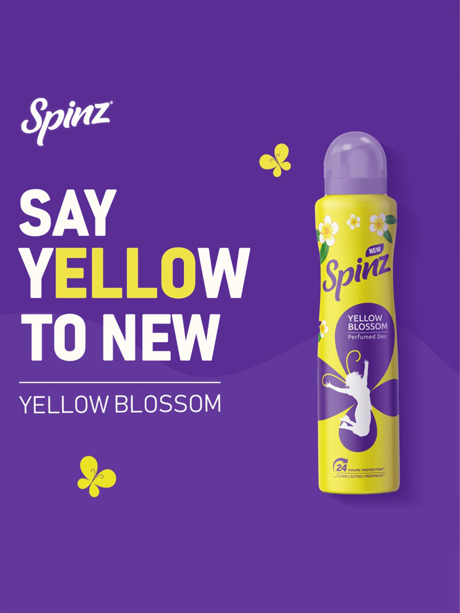 Spinz Yellow Blossom Perfumed Deo for Women - 200 ml