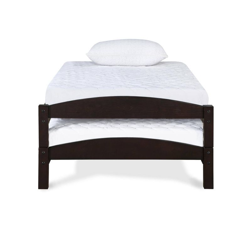 Set of 2 Twin Maddox Stackable Beds Frame Espresso - Dorel Living