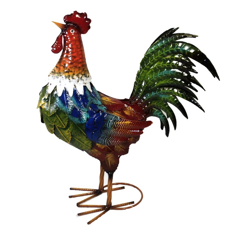 Home & Garden 21.5" Rooster Strutting Male Bird Yard Decor Direct Designs International  -  Outdoor Sculptures And Statues